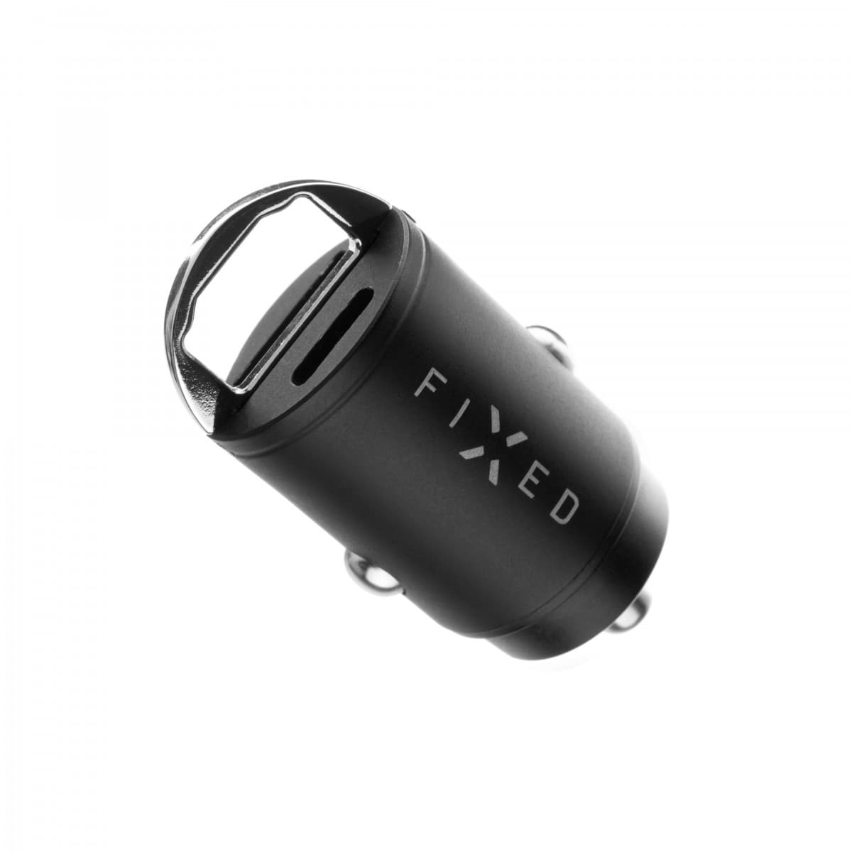 Autonabíječka FIXED s USB-C a USB-A výstupem v miniaturním provedení, podpora PD a QC 3.0, 30W, černá - náhled 1