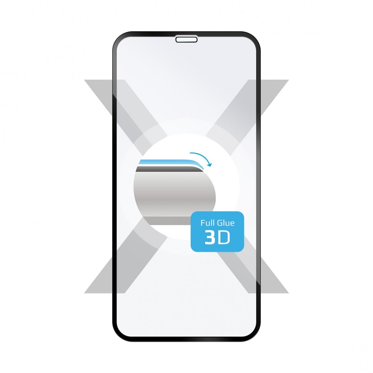 Ochranné tvrzené sklo FIXED 3D Full-Cover pro Apple iPhone X/XS/11 Pro, s lepením přes celý displej, dustproof, černé - náhled 1