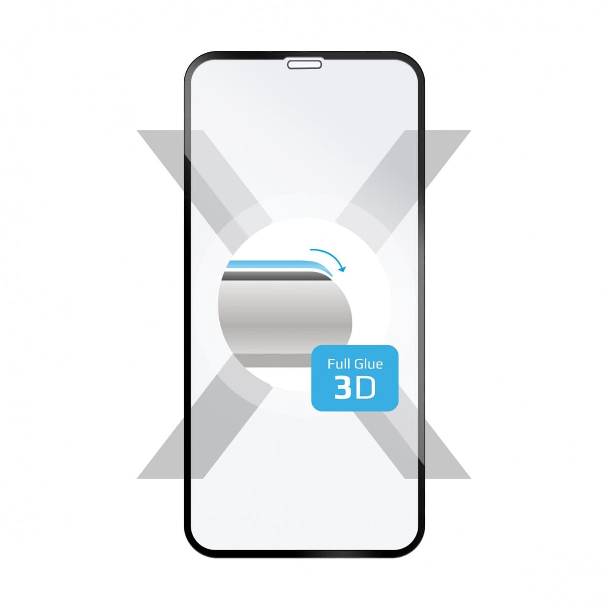 Ochranné tvrzené sklo FIXED 3D Full-Cover pro Apple iPhone XR/11, s lepením přes celý displej, černé - náhled 1