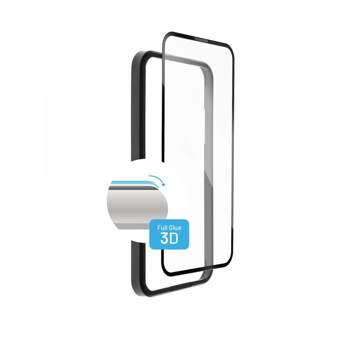 Ochranné tvrzené sklo FIXED 3D Full-Cover s aplikátorem pro Apple iPhone 13/13 Pro, černé - náhled 1