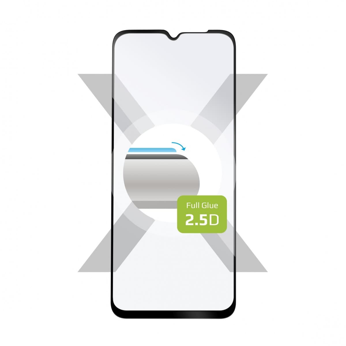 Ochranné tvrzené sklo FIXED Full-Cover pro Realme C11 (2021), lepení přes celý displej, černé - náhled 1