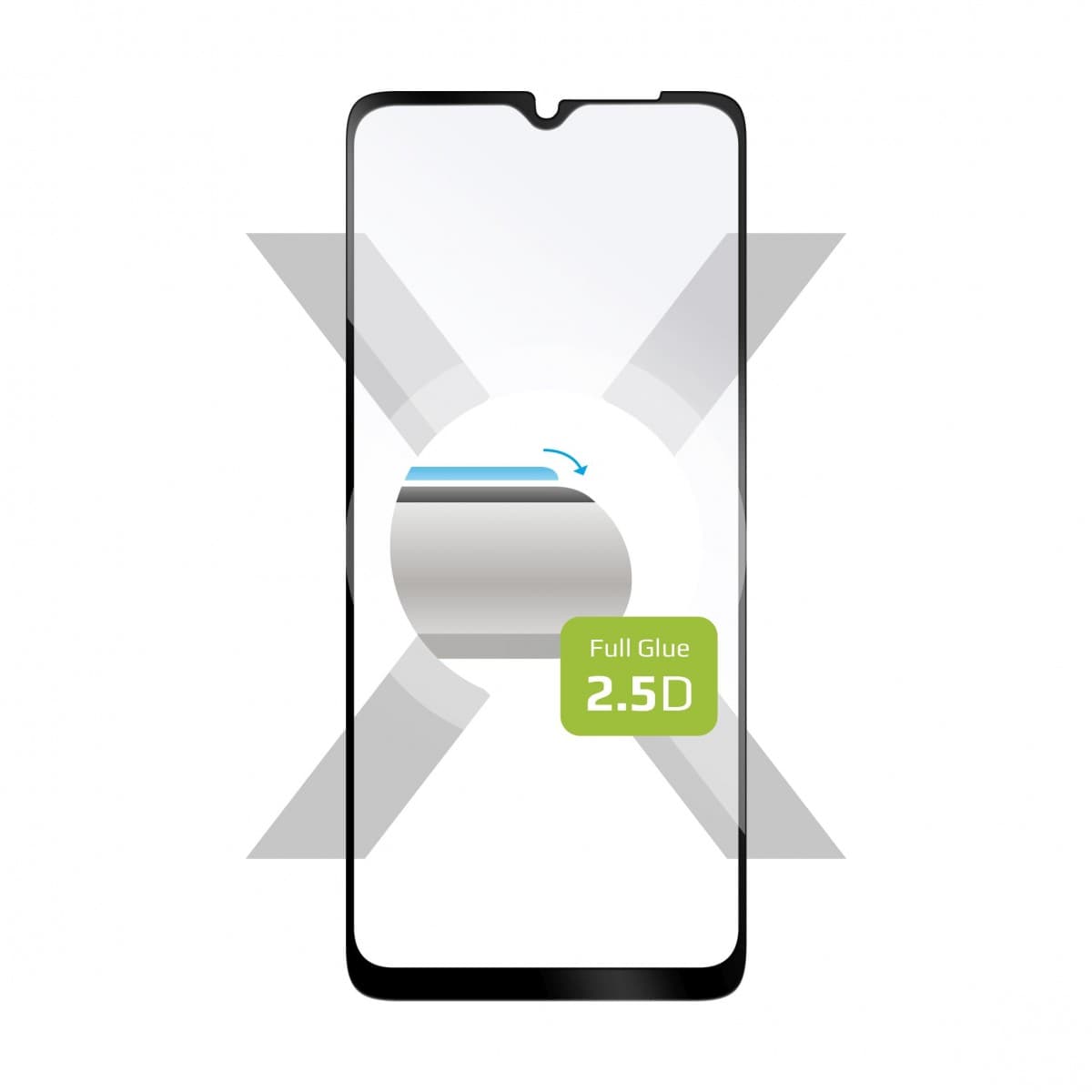 Ochranné tvrzené sklo FIXED Full-Cover pro Samsung Galaxy A13/A13 5G, lepení přes celý displej, černé - náhled 1