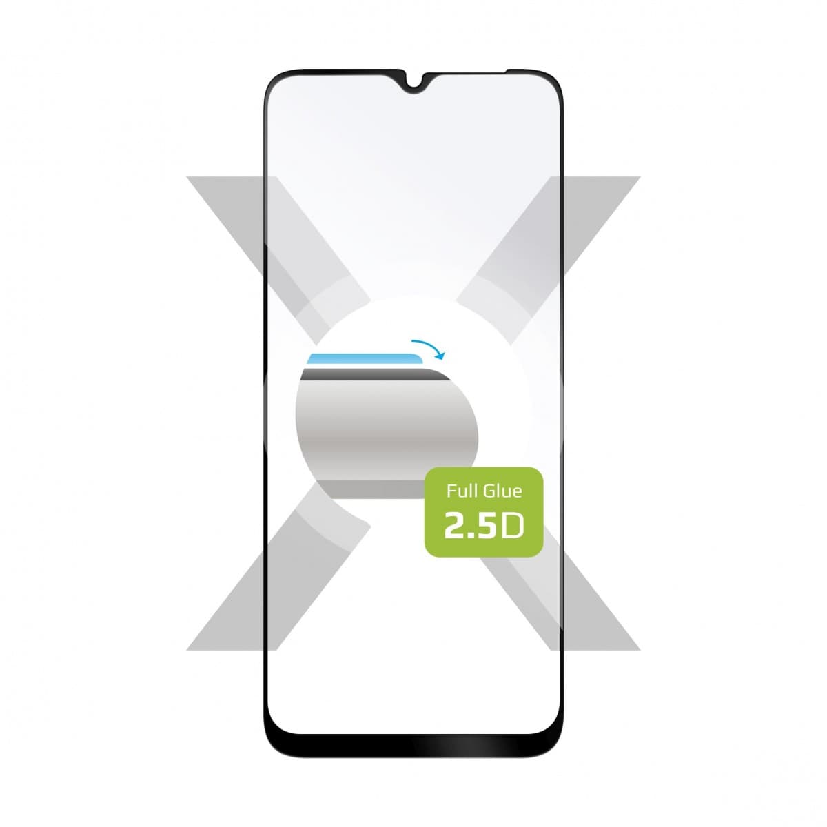 Ochranné tvrzené sklo FIXED Full-Cover pro Samsung Galaxy A22 5G, lepení přes celý displej, černé - náhled 1