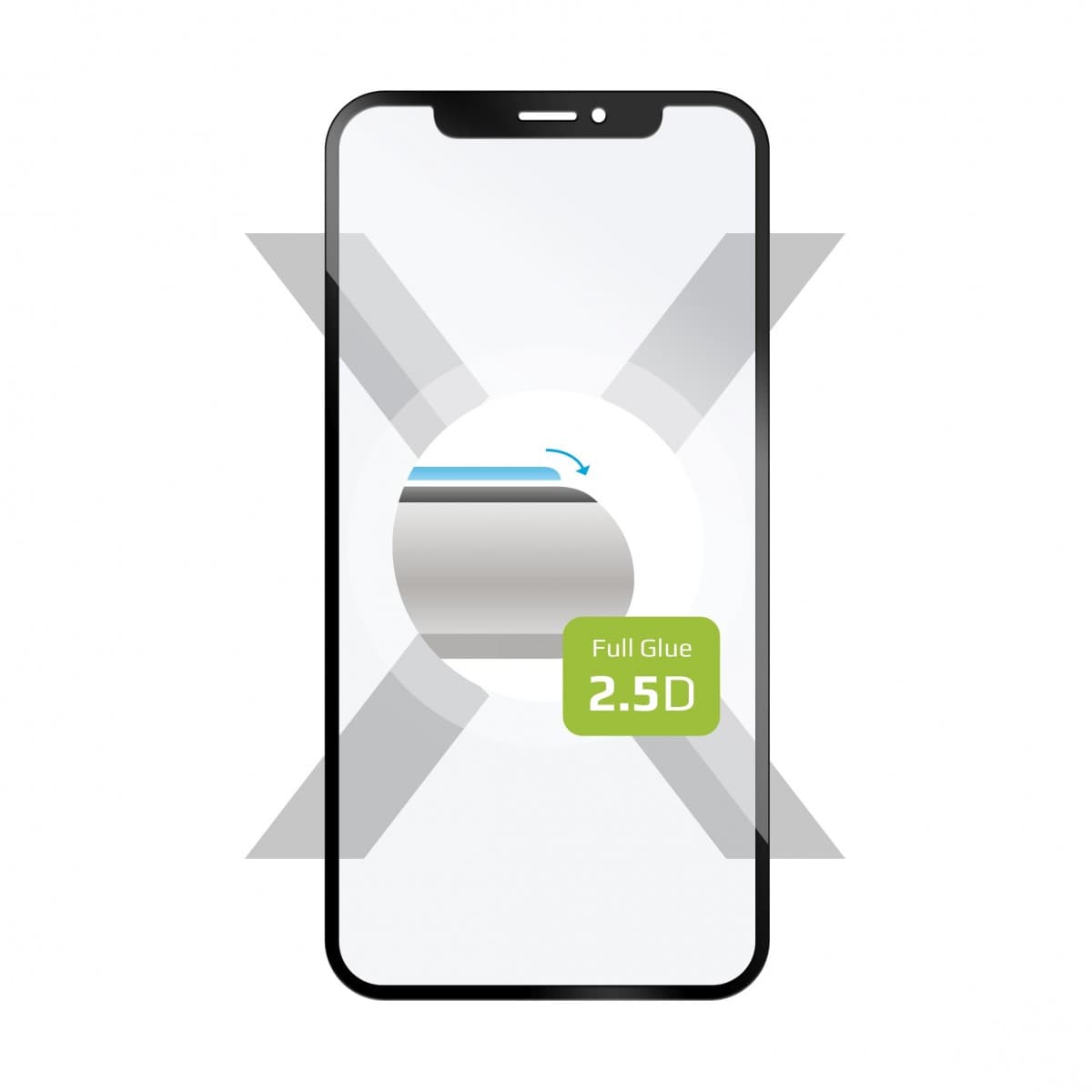 Tvrzené sklo FIXED Full-Cover na Xiaomi Redmi Note 12 Pro Plus 5G, lepení přes celý displej, černé - náhled 1