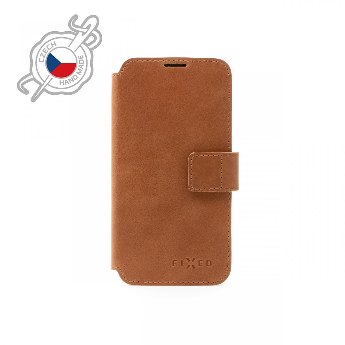 Kožené pouzdro typu kniha FIXED ProFit pro Apple  iPhone 7/8/SE (2020/2022), hnědé - náhled 1