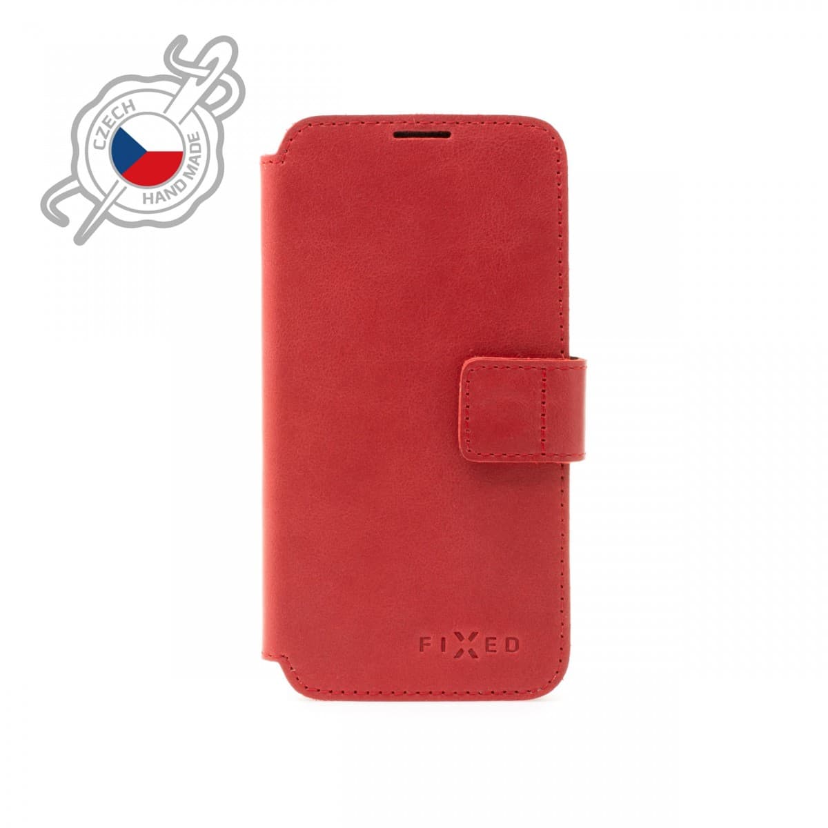 Kožené pouzdro typu kniha FIXED ProFit pro Apple iPhone 13 Pro, červené - náhled 1