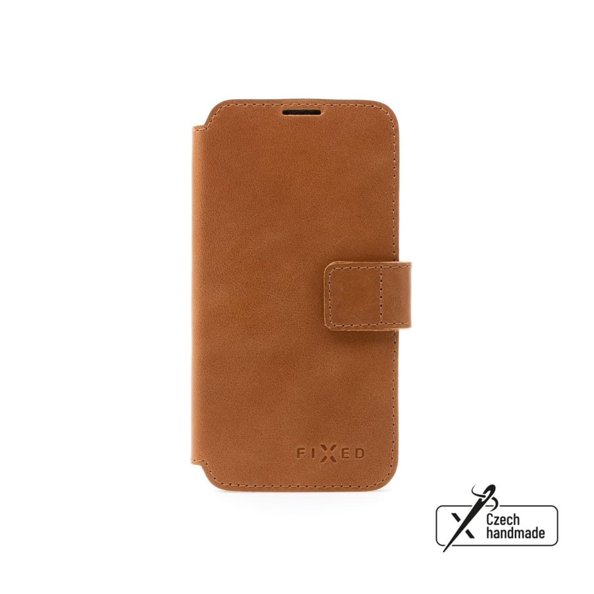 Kožené pouzdro typu kniha FIXED ProFit pro Samsung Galaxy M53 5G, hnědé - náhled 1