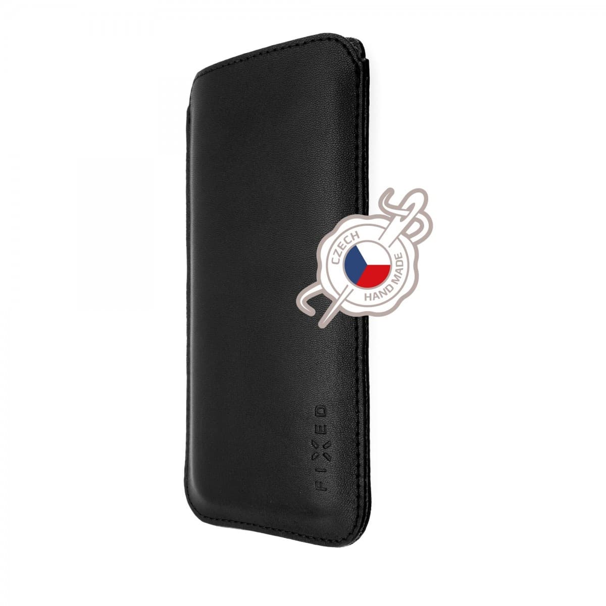 Tenké pouzdro FIXED Slim vyrobené z pravé kůže pro Apple iPhone 11 Pro/XS/X, černé - náhled 1