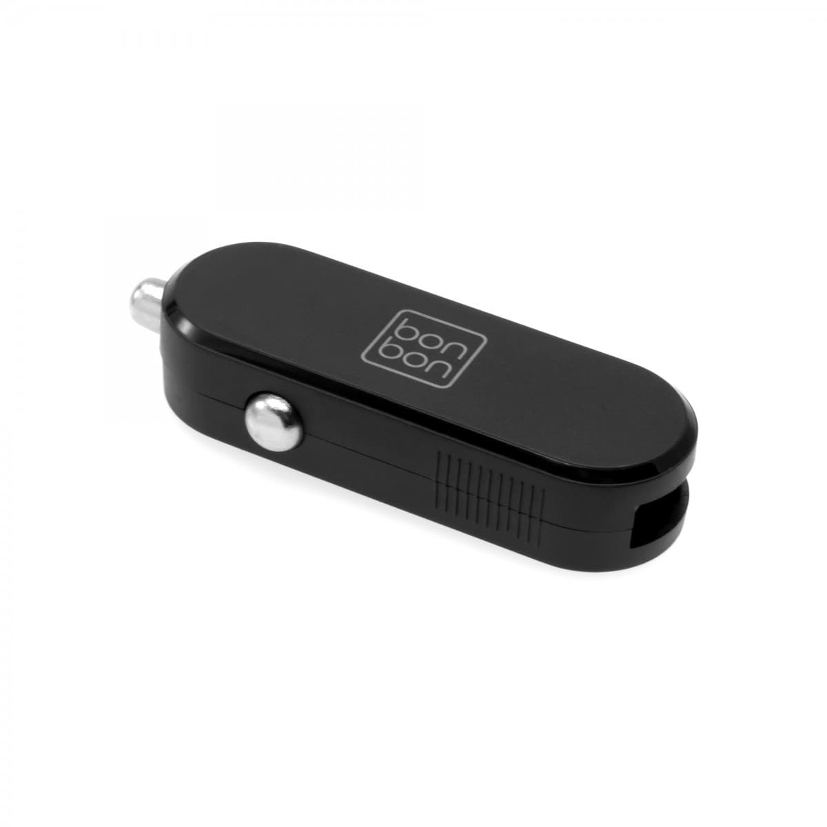 Autonabíječka Bonbon s USB výstupem, 10W, černá - náhled 1