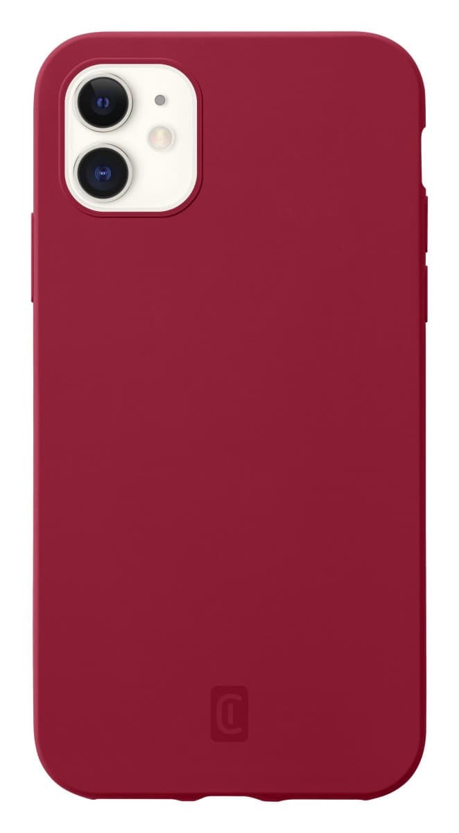 Ochranný silikonový kryt Cellularline Sensation pro Apple iPhone 12 mini, červený - náhled 1