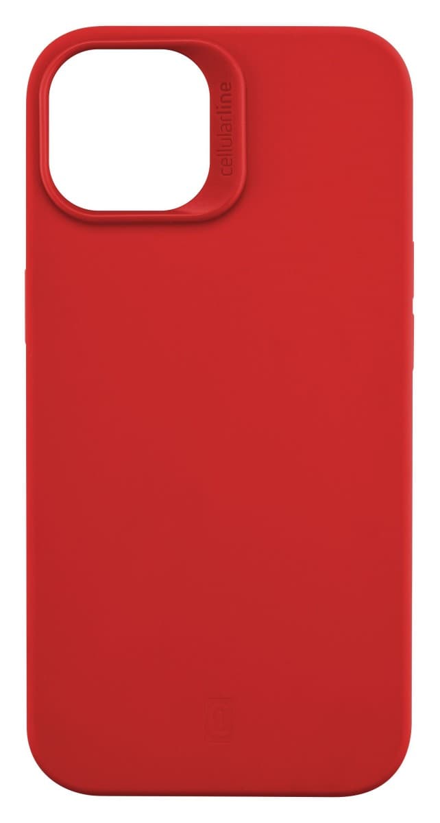 Ochranný silikonový kryt Cellularline Sensation pro Apple iPhone 14, červený - náhled 1