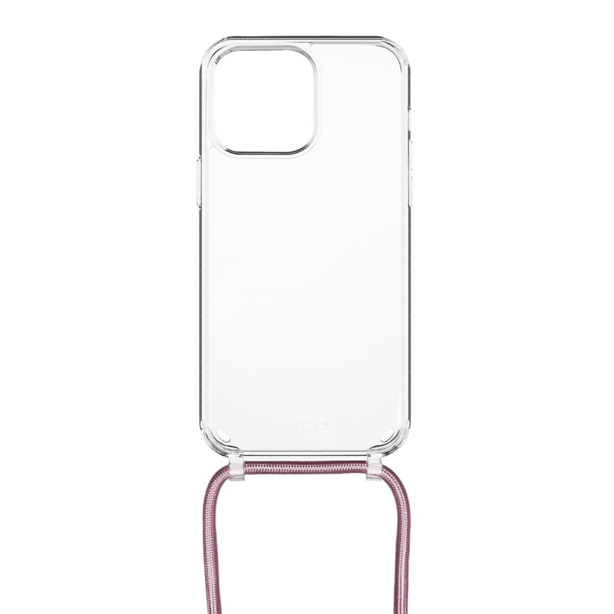 Pouzdro FIXED Pure Neck s růžovou šňůrkou na krk pro Apple iPhone 14 Pro - náhled 1
