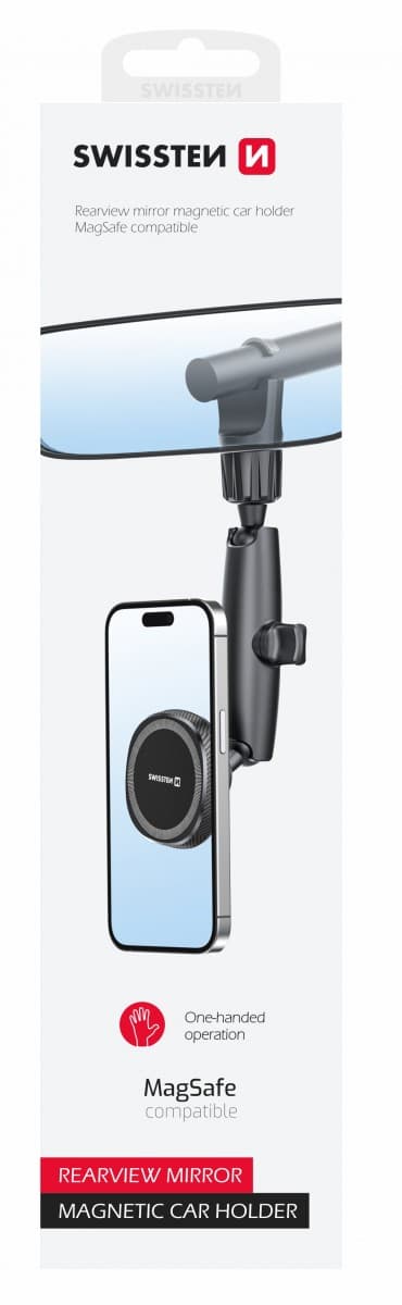 Magnetický držák do auta Swissten Mirror - náhled 1
