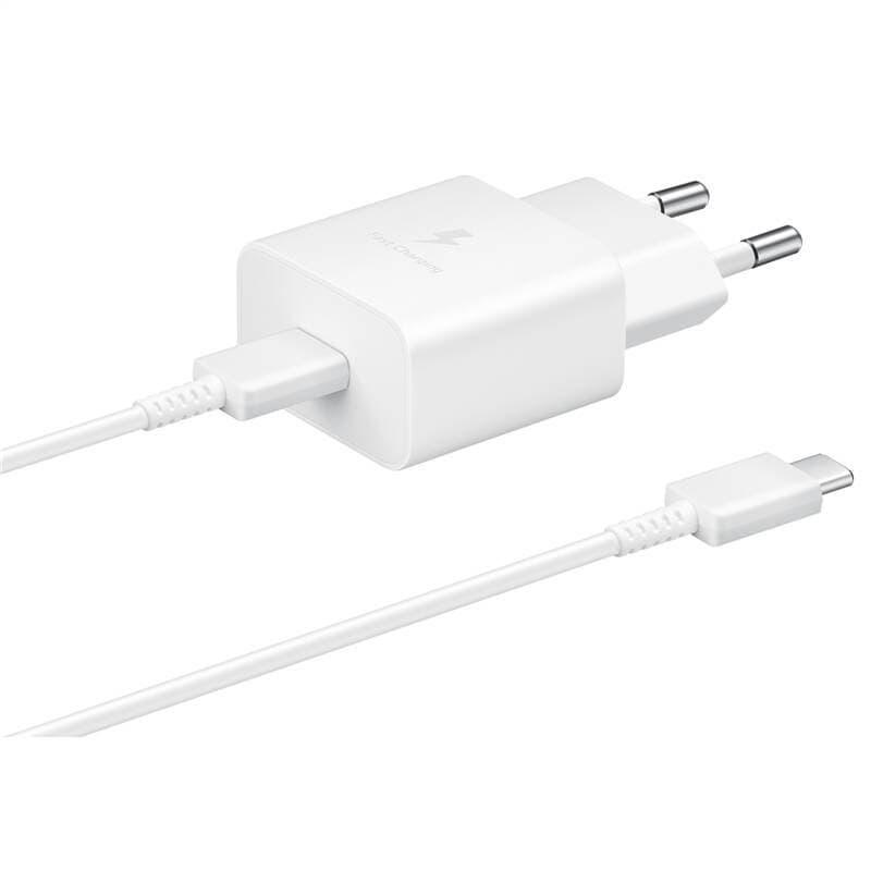 Cestovní rychlonabíječka Samsung EP-T1510XWE 15W + kabel USB-C bílá