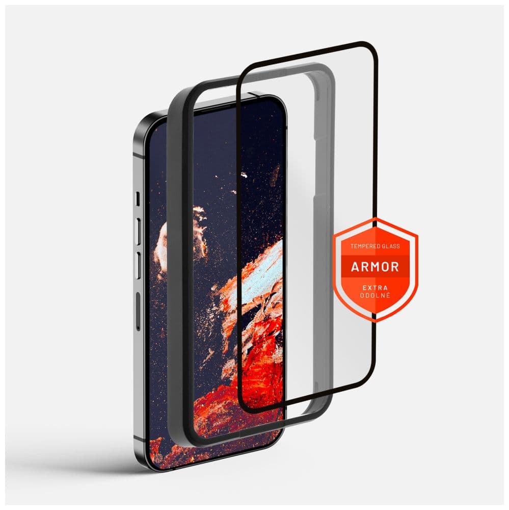 Prémiové ochranné tvrzené sklo FIXED Armor s aplikátorem pro Samsung Galaxy A54 5G, černé - náhled 1