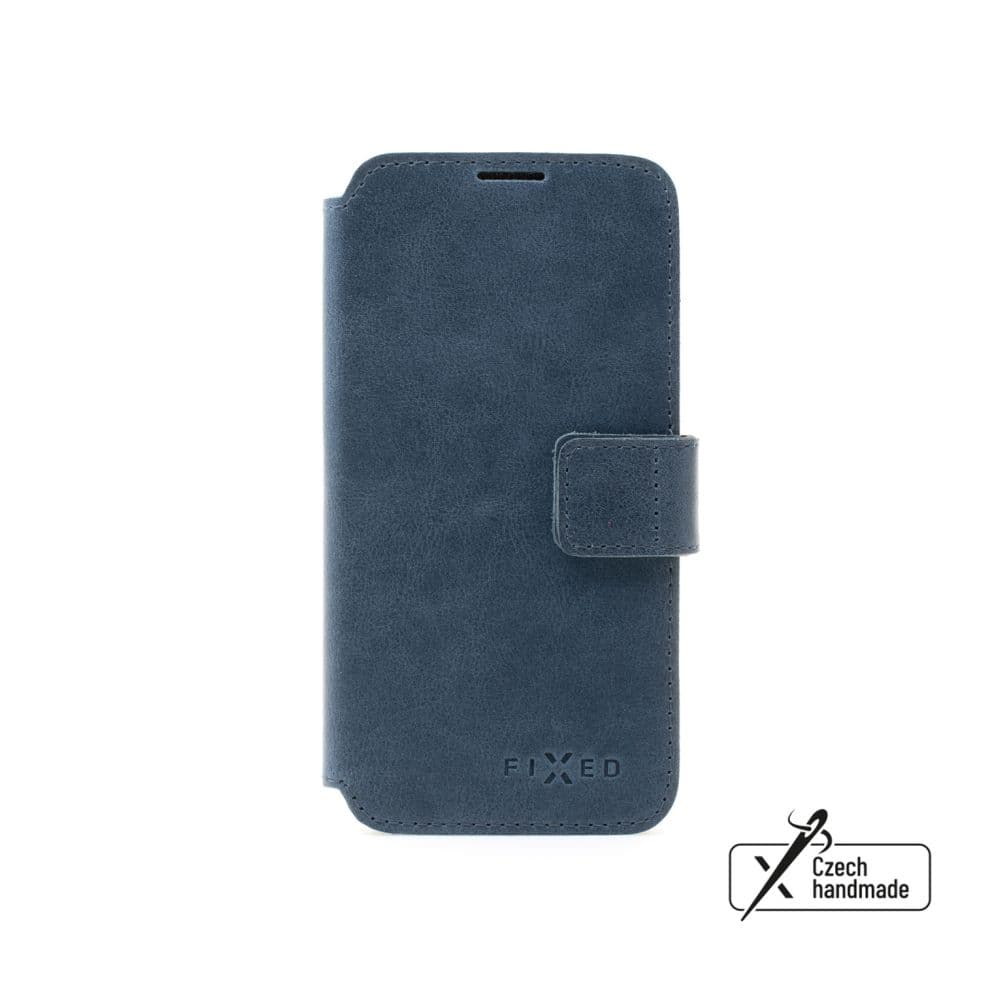 Kožené pouzdro typu kniha FIXED ProFit pro Apple iPhone 15 Pro, modré - náhled 1