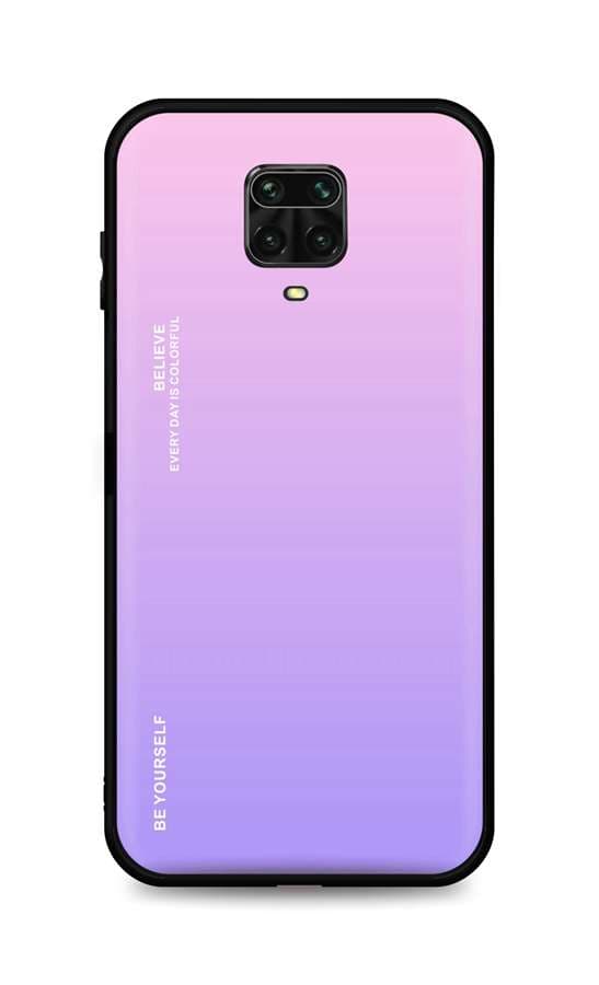 Kryt TopQ LUXURY Xiaomi Redmi Note 9 Pro pevný duhový růžový 50022