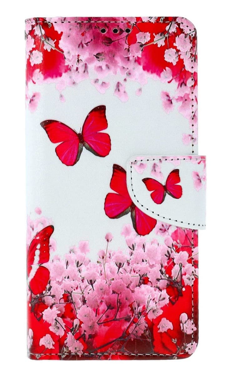 Pouzdro TopQ Xiaomi Redmi Note 13 Pro knížkové Růžoví motýlci 130189 - náhled 1