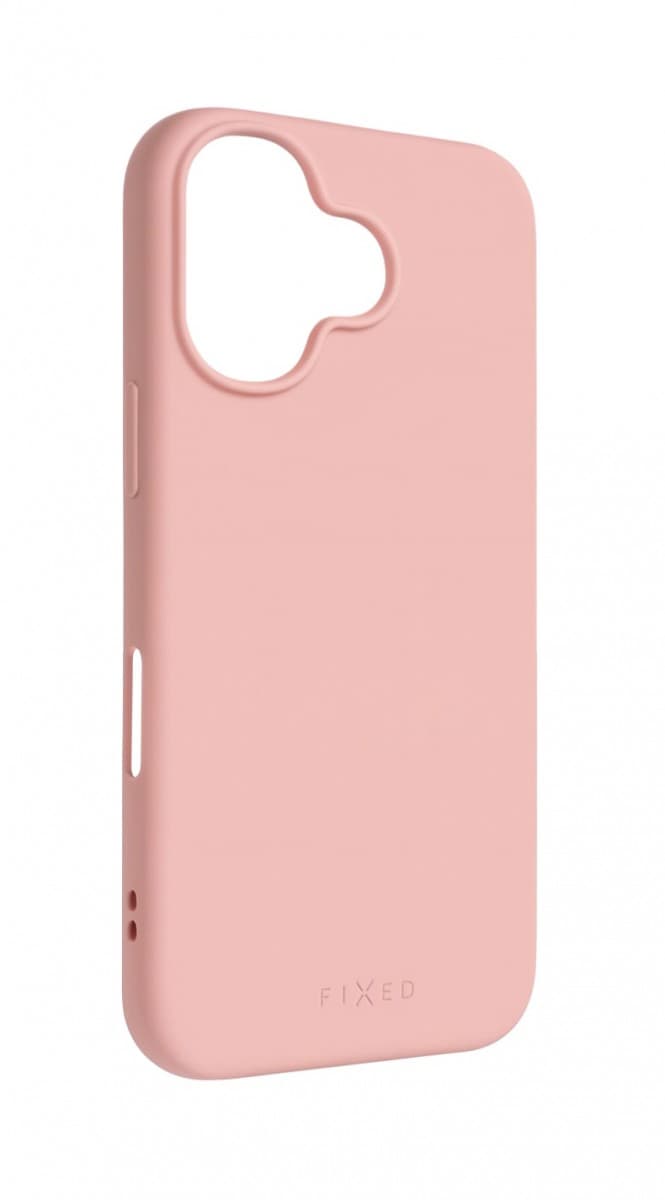 Zadní pogumovaný kryt FIXED Story pro Apple iPhone 17, růžový