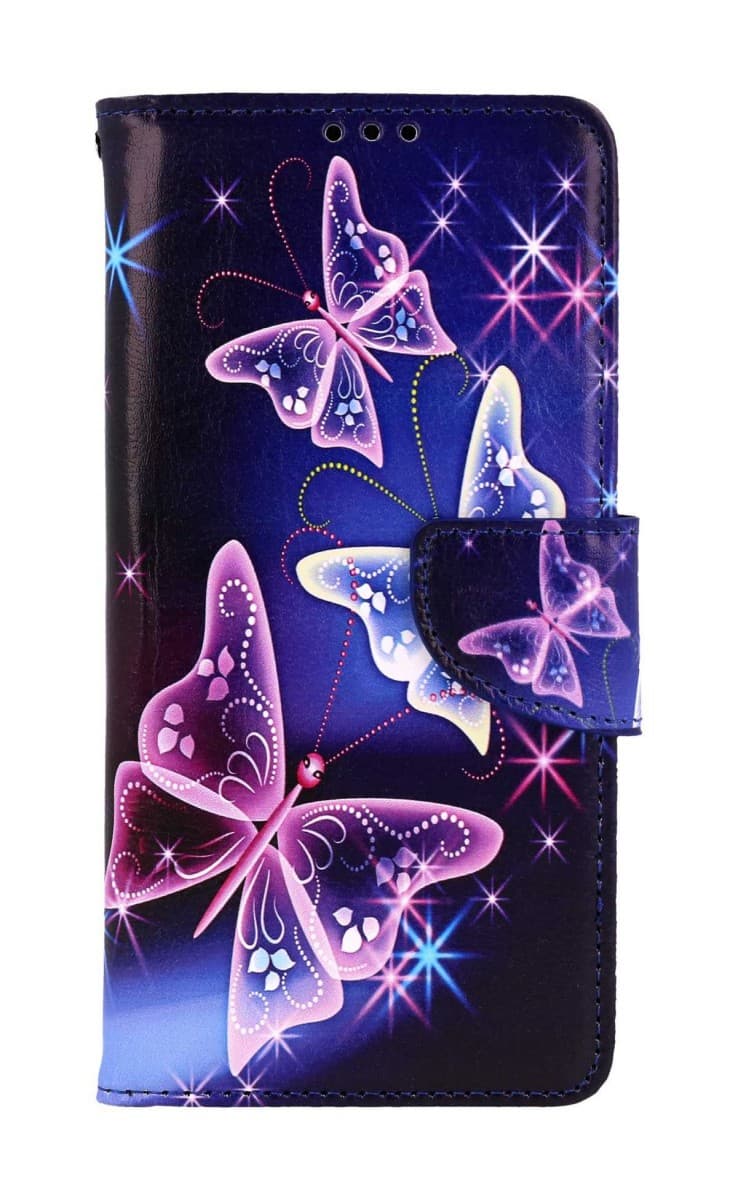 Kryt TopQ Xiaomi Redmi Note 9 Pro knížkový Modré s motýlky 50622 - náhled 1