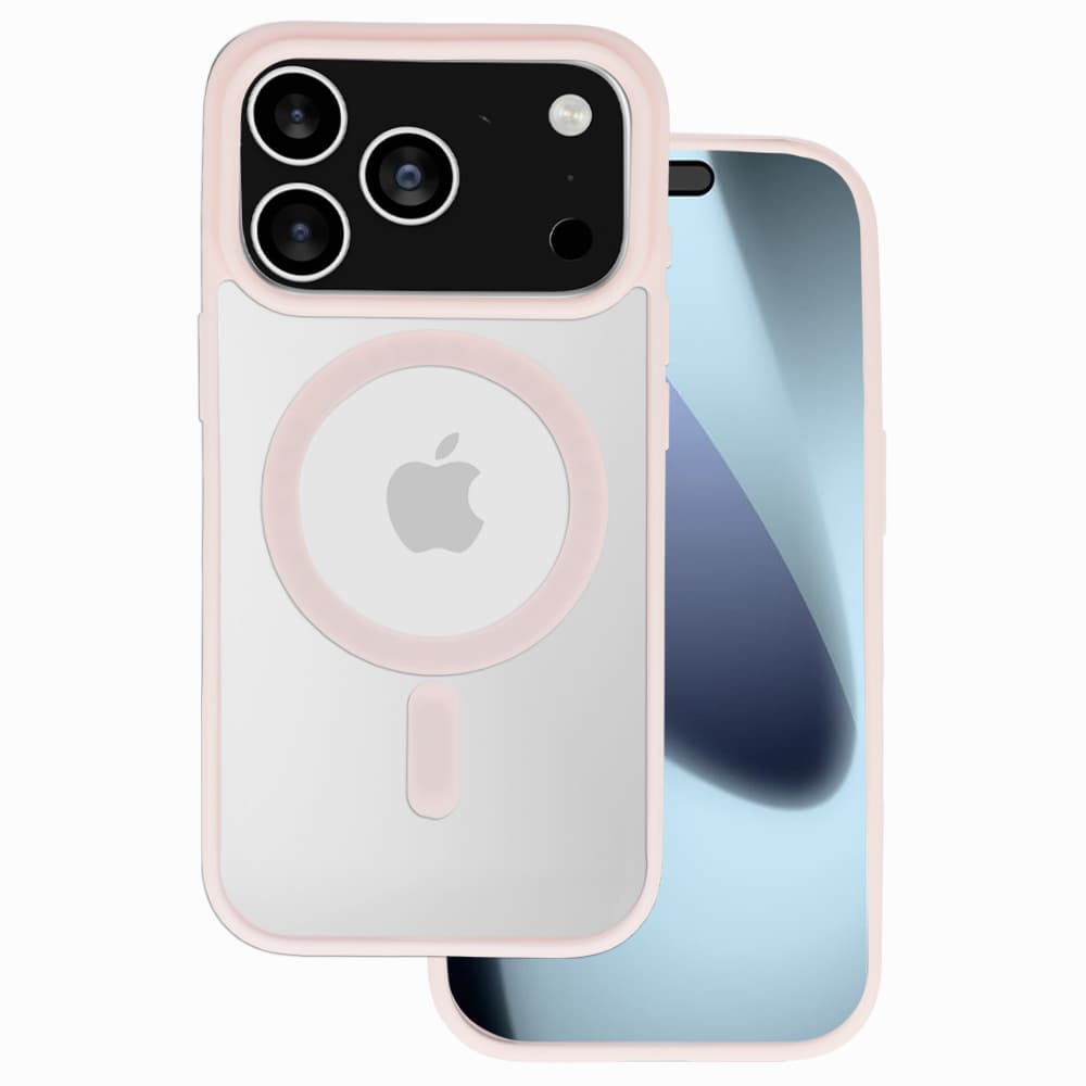 Zadní kryt Acrylic Color Magsafe pro iPhone 17 Pro light pink