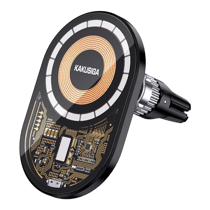 Držák na mobil s funkcí bezdrátového nabíjení Kaku KSC-1060 15W černý - náhled 1