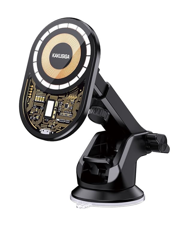 Držák na mobil s funkcí bezdrátového nabíjení Kaku KSC-1155 15W černý - náhled 1