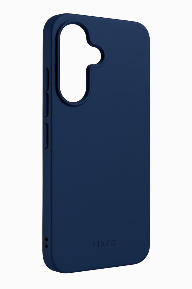 Zadní pogumovaný kryt FIXED Story pro Samsung Galaxy A17 4G/5G, modrý