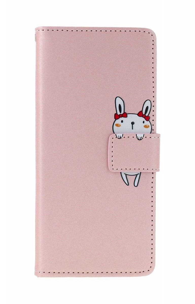 Pouzdro TopQ Xiaomi Redmi Note 13 Pro 5G knížkové růžové s králíčkem 131063 - náhled 1