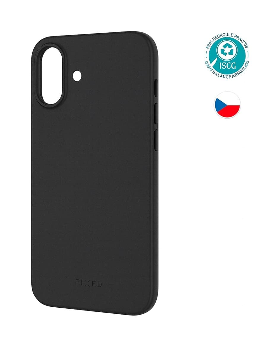 TPU gelový kryt FIXED ReStory pro Apple iPhone 17, černý - náhled 1