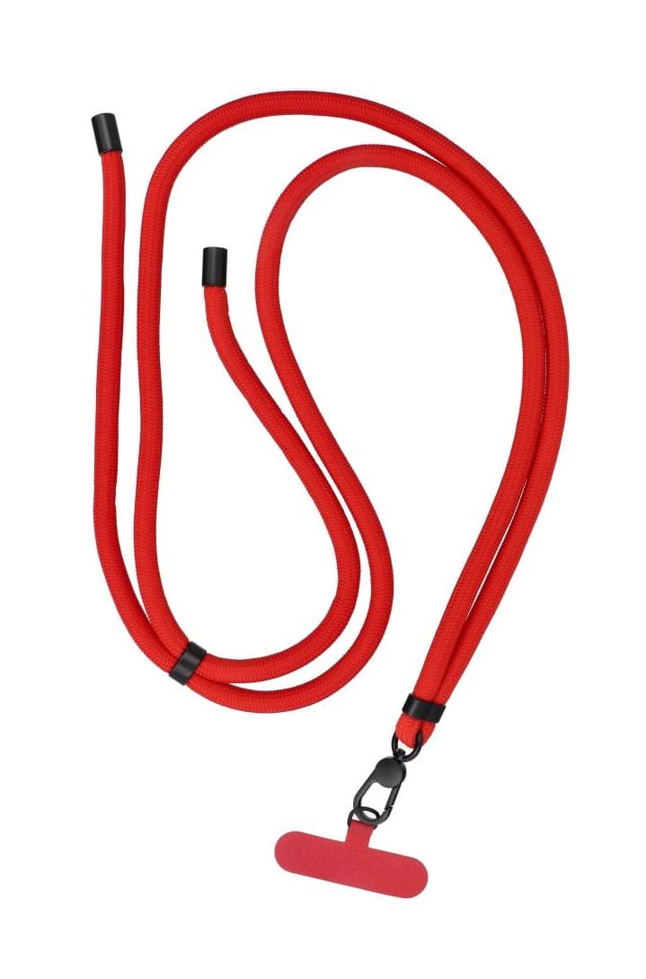 Univerzální šňůrka TopQ Swing na mobil červená 8 mm 131137