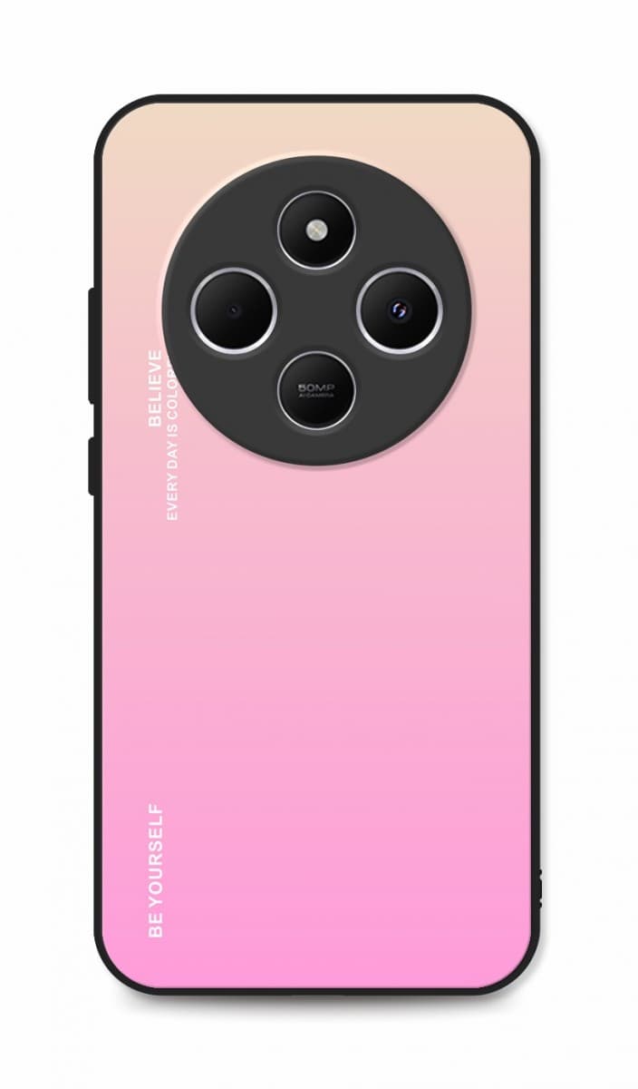Kryt TopQ LUXURY Xiaomi Redmi 14C pevný duhový meruňkový 131171