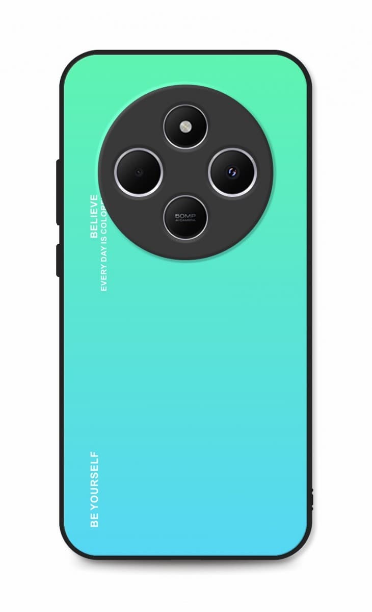 Kryt TopQ LUXURY Xiaomi Redmi 14C pevný duhový zelený 131175