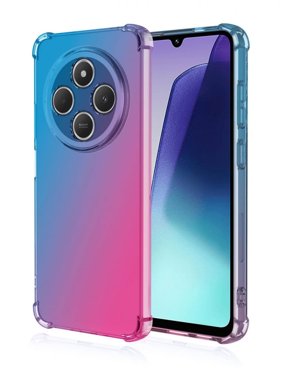Kryt TopQ Xiaomi Redmi 14C Shock duhový modro-růžový 131177