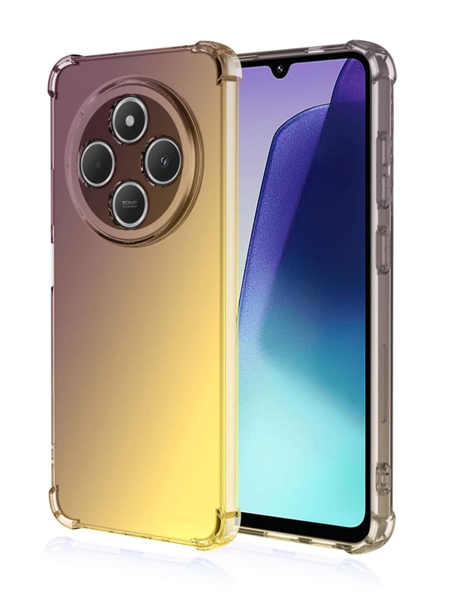 Kryt TopQ Xiaomi Redmi 14C Shock duhový purpurovo-žlutý 131180