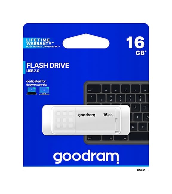 Flash disk GOODRAM UME2 16GB bílý 91216