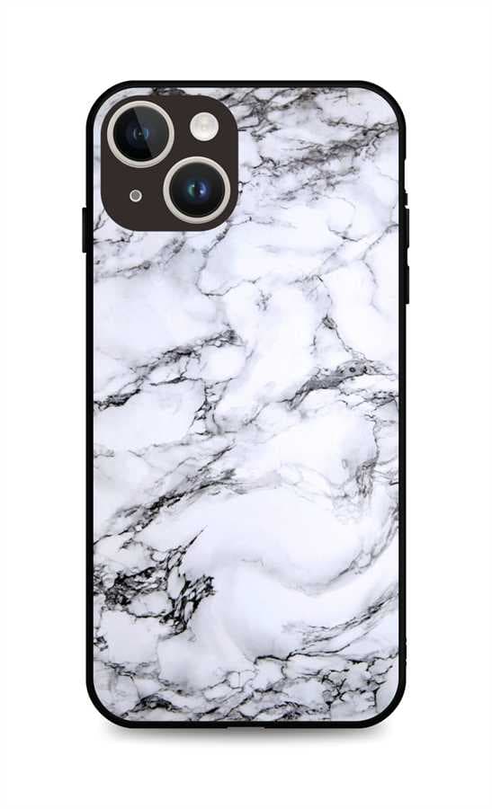 Kryt TopQ LUXURY iPhone 14 pevný Marble White 111286