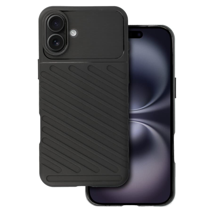 Zadní kryt Thunder pro iPhone 16 černý