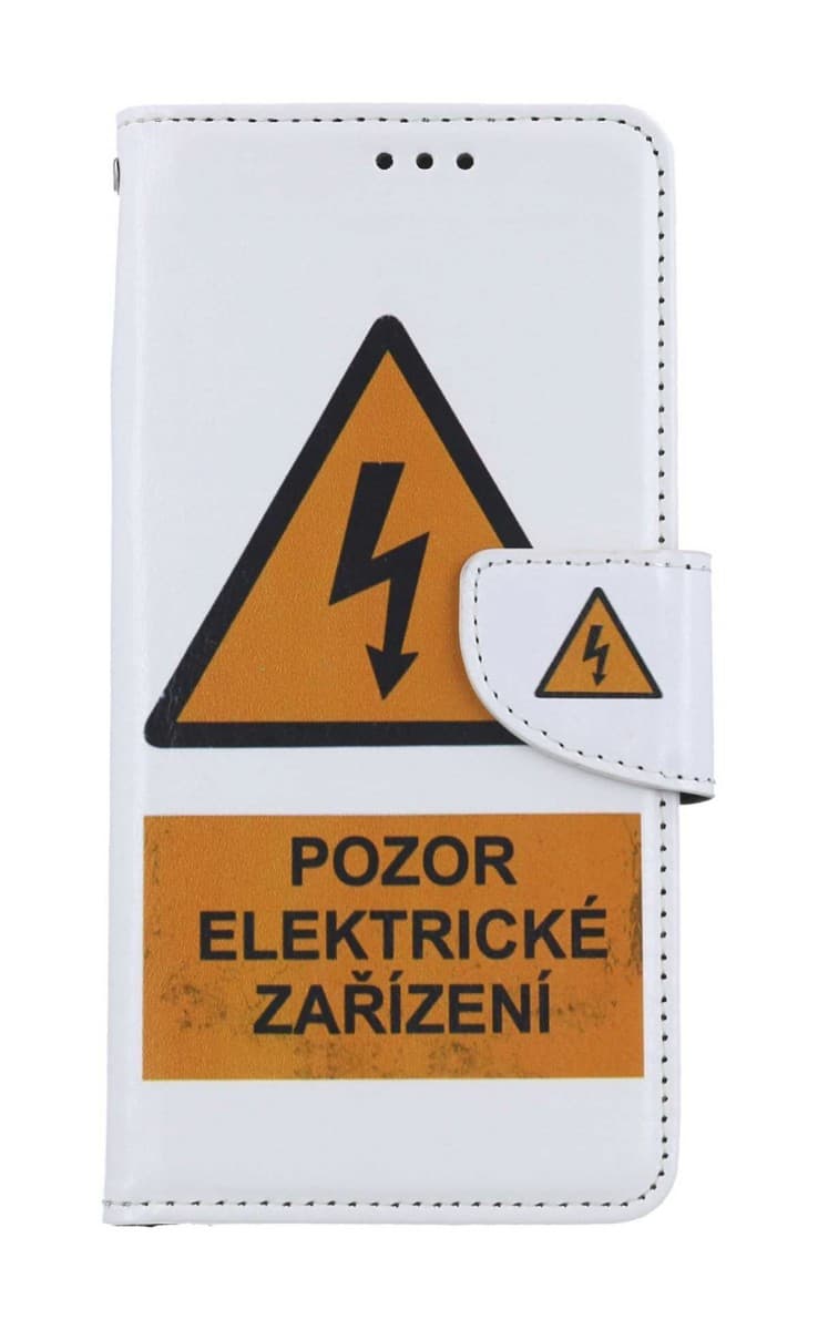 Pouzdro TopQ Xiaomi Redmi Note 13 knížkové Pozor elektrické zařízení 121357 - náhled 1