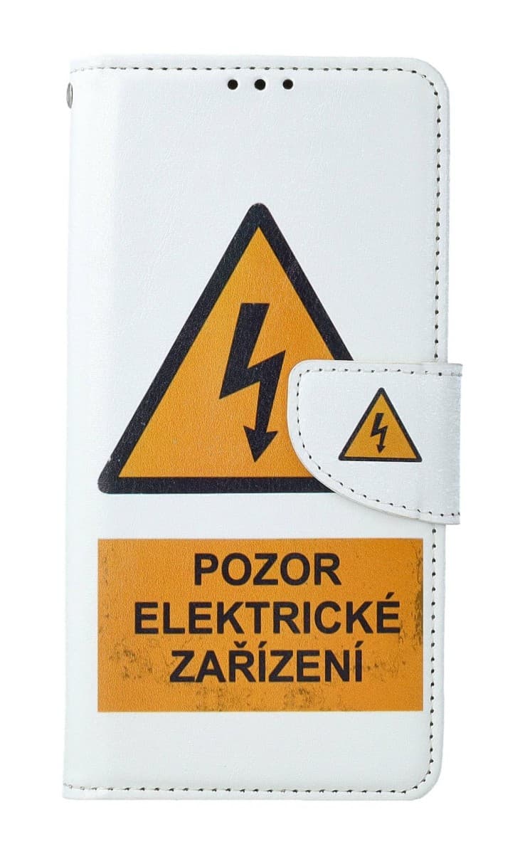 Pouzdro TopQ Xiaomi Redmi Note 13 5G knížkové Pozor elektrické zařízení 121387 - náhled 1