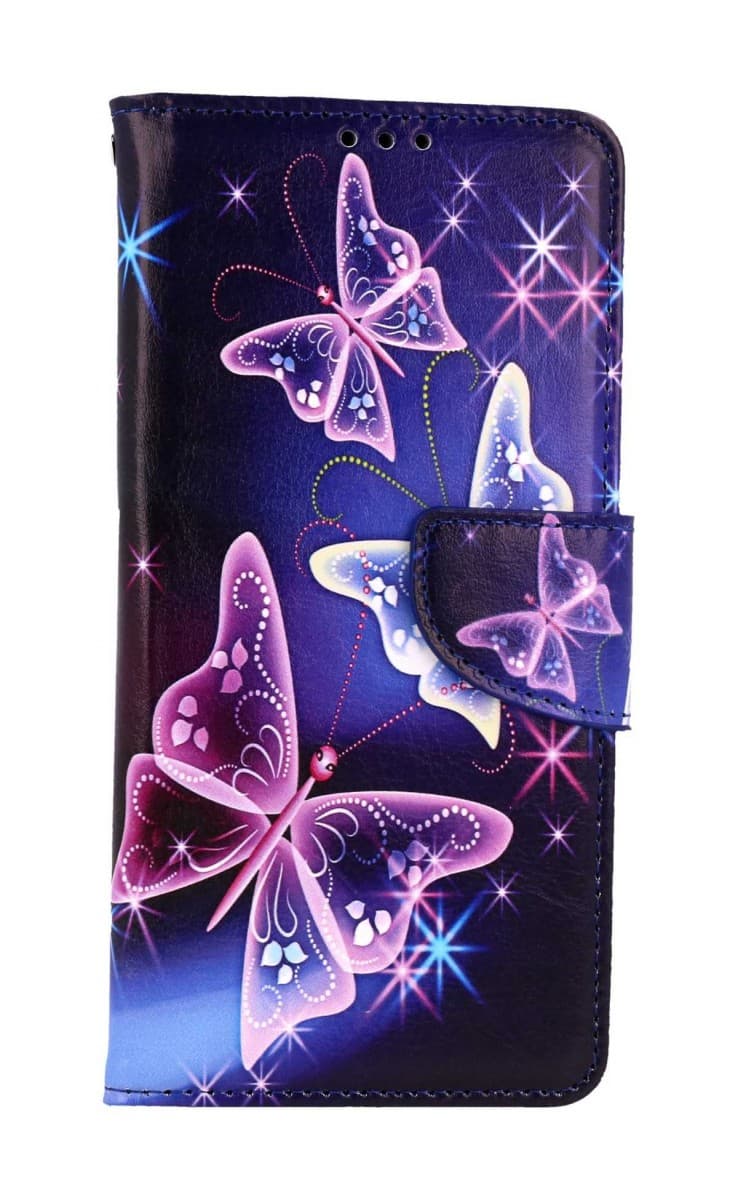 Pouzdro TopQ Xiaomi Redmi Note 13 Pro 5G knížkové Modré s motýlky 121407