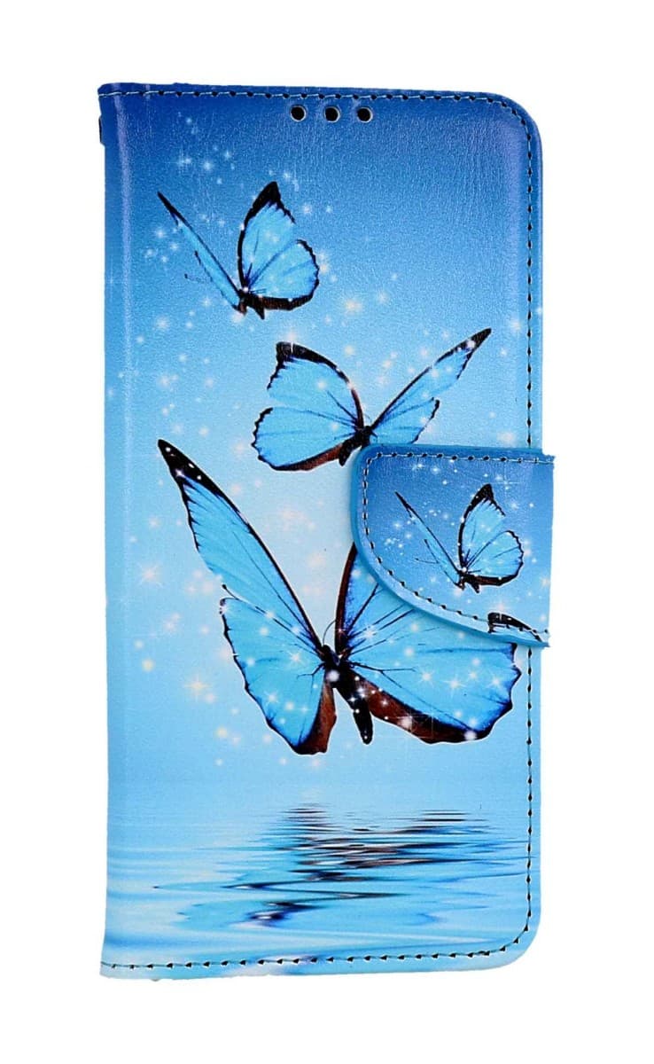 Pouzdro TopQ Xiaomi Redmi Note 13 Pro+ 5G knížkové Modří motýlci 121431