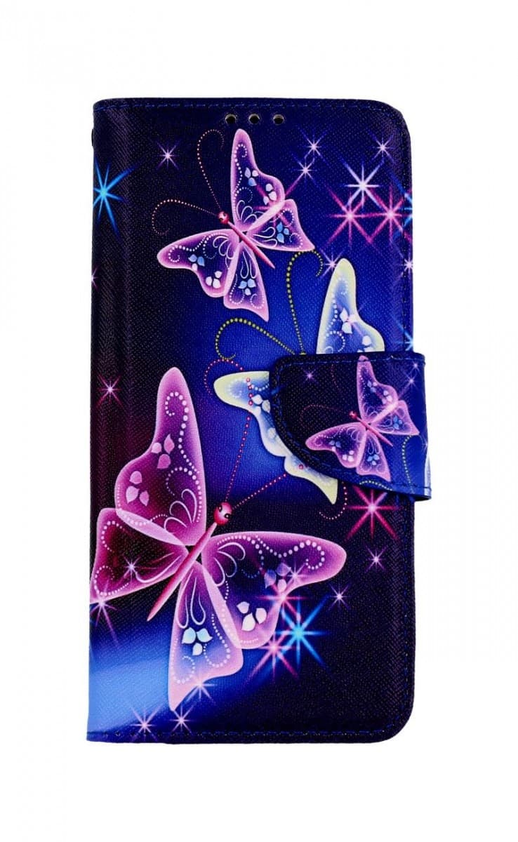 Pouzdro TopQ Realme 9 Pro+ knížkové Modré s motýlky 71504 - náhled 1