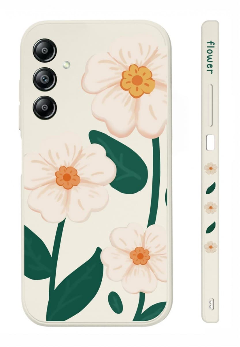 Kryt TopQ Design Samsung A34 Bílé květy 121560