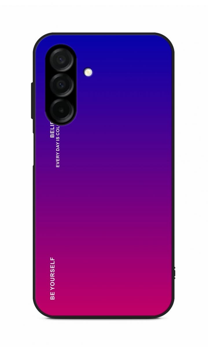 Kryt TopQ LUXURY Samsung A17 pevný duhový fialový 141584