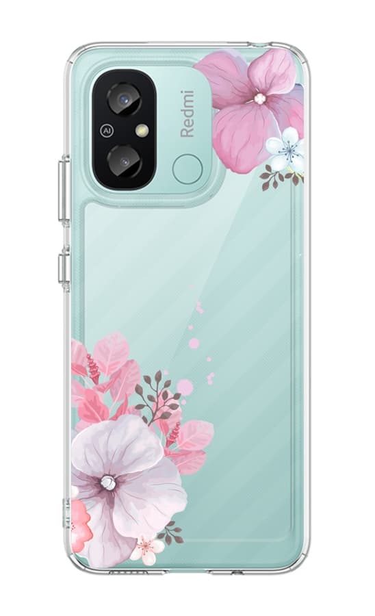 Kryt TopQ Image Xiaomi Redmi 12C Image pevný Violet Blossom 121639