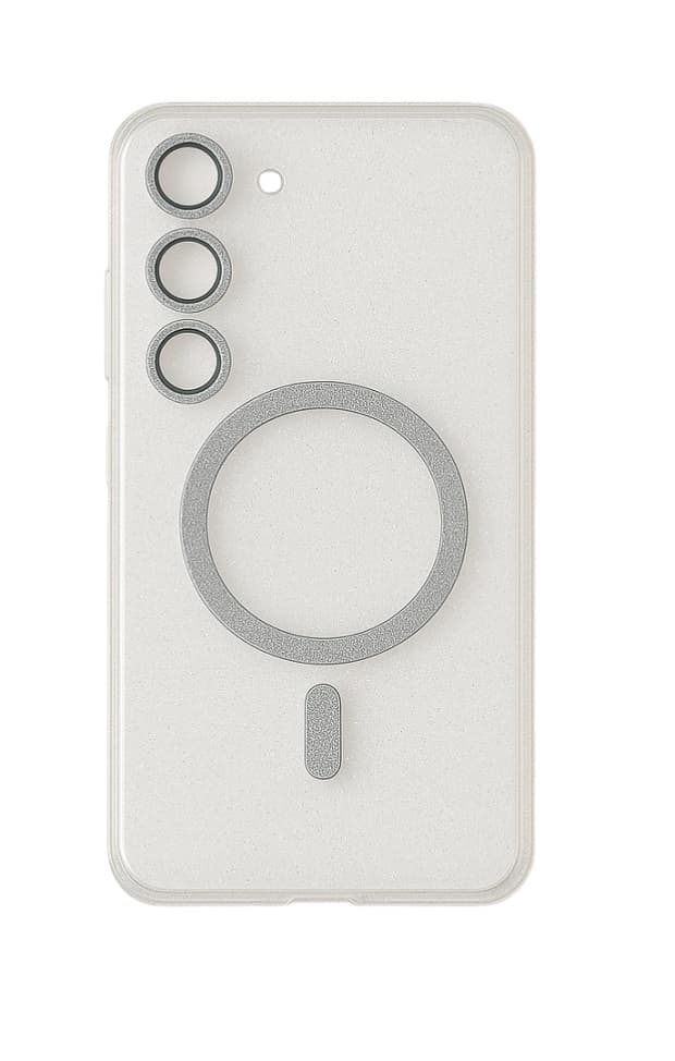 Zadní kryt Glitter Magsafe pro Samsung S24 FE transparentní
