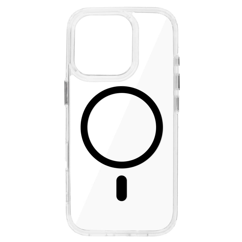 Zadní kryt Glossy Magsafe Clear iPhone 15 Pro Max black - náhled 1