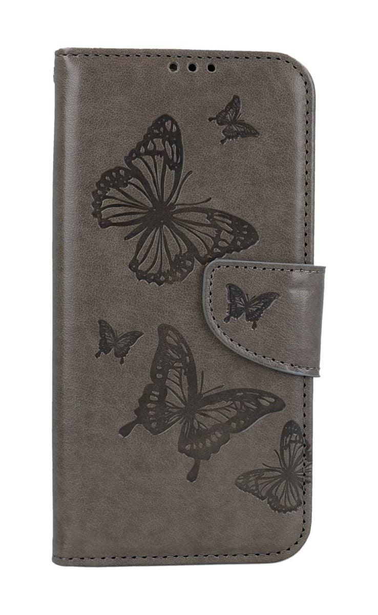 Pouzdro TopQ Samsung A34 knížkové Butterfly šedé 111945 - náhled 1