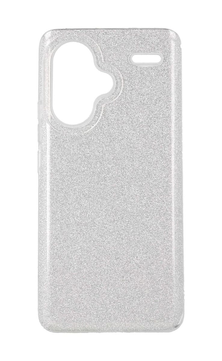 Kryt TopQ Xiaomi Redmi Note 13 Pro+ 5G glitter stříbrný 121946